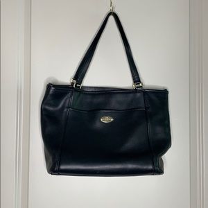 Coach Black with Gold details Shoulder Purse